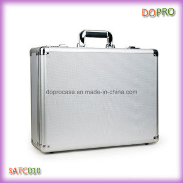 ABS de plata manejar maletín de aluminio personalizado con bloqueo de combinación (satc010)